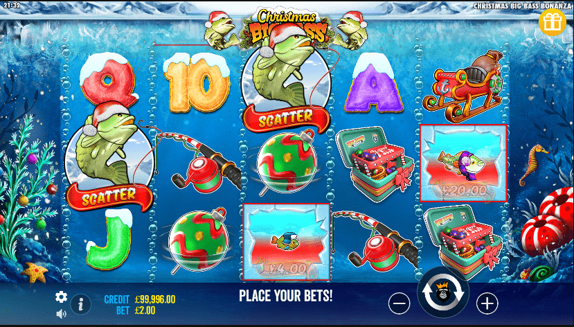 Christmas Big Bass Bonanza gameplay