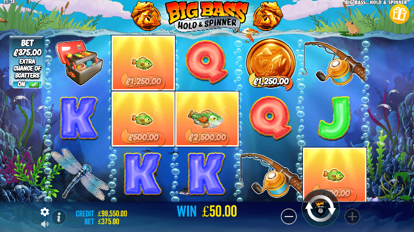 Big Bass Bonanza Hold and Spinner gameplay