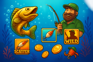 Temática acuática Big Bass jugabilidad