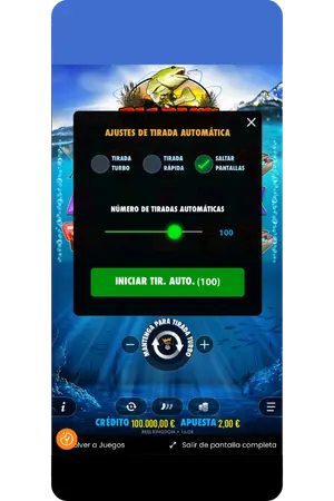 Ajustes de tirada automática con número de giros seguidos
